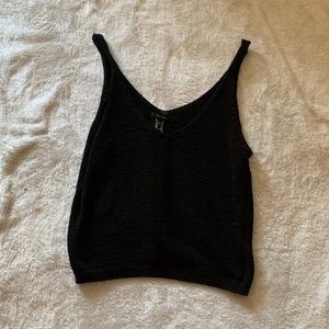 Black tank top